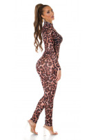 Sexy dieren-print look overall luipaard